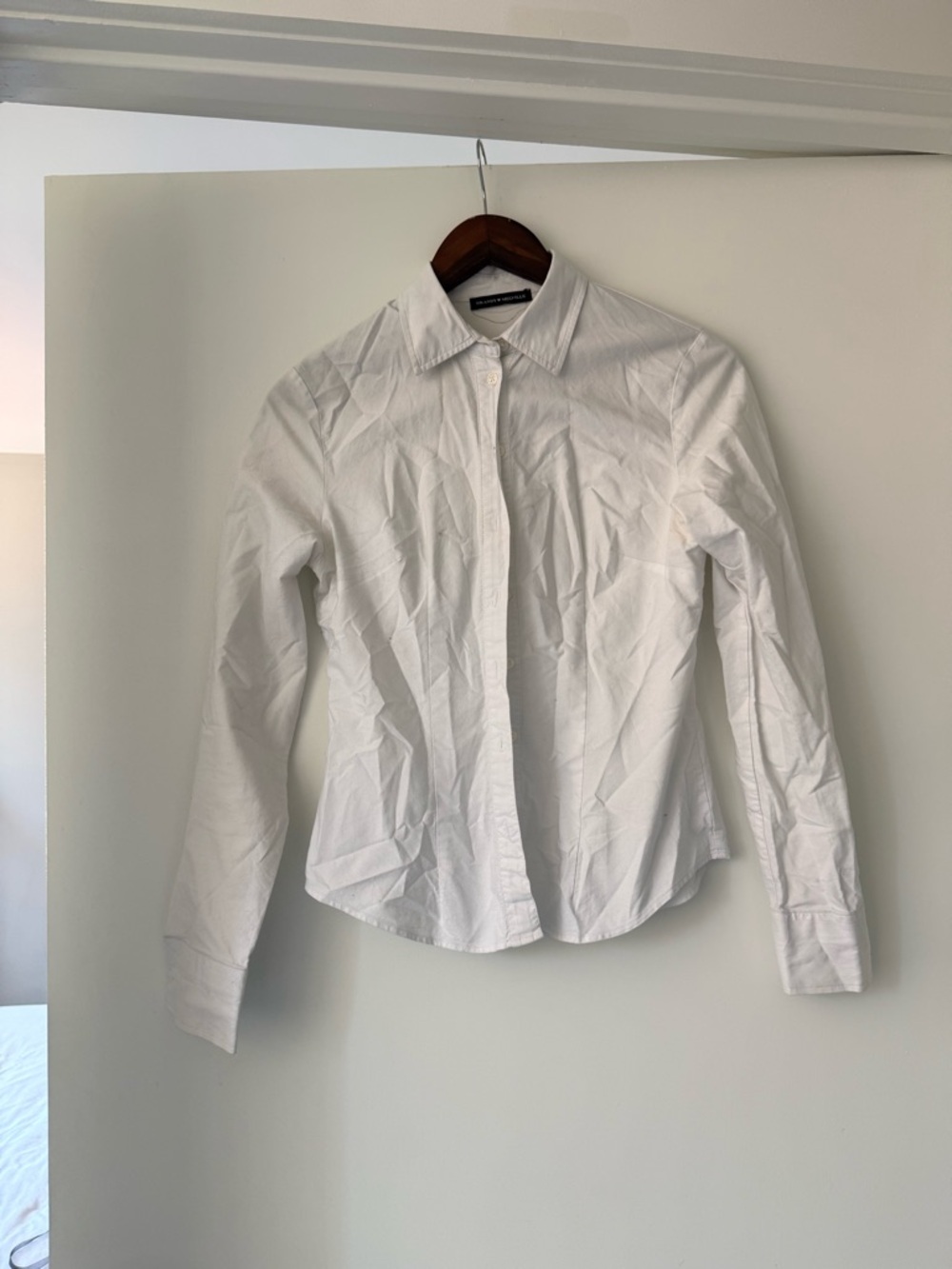 Brandy Melville White Button-Down Shirt